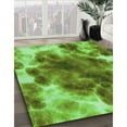 thumbnail image 2 of Ahgly Company Indoor Square Patterned Nebula Green Area Rugs, 3' Square, 2 of 6