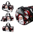 thumbnail image 3 of Santa Claus Gym Bag with Shoe Bag, Carry on Duffle Bag 17.7 Inches with Interior Zipper Pocket - Large Capacity, 3 of 6