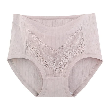 

Underwear For Women Plus Size Plus Size Cotton Lace Soft Hipster Panty Stretch Briefs Panties 6 Pack