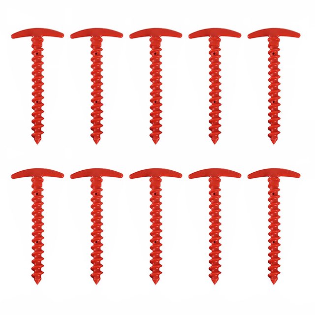 IDEANATEGRATE 10Ud Clavos De En Nylon Para Fijar Toldos Y Carpas En Exterior Color