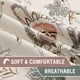 thumbnail image 5 of Blackout Curtains 84 Inch Length 2 Panels Set Floral Print Curtain Drapes for Living Room Thermal Insulated Grommet Window Curtains for Bedroom - Traditional Floral in Sage and Brown, 5 of 7