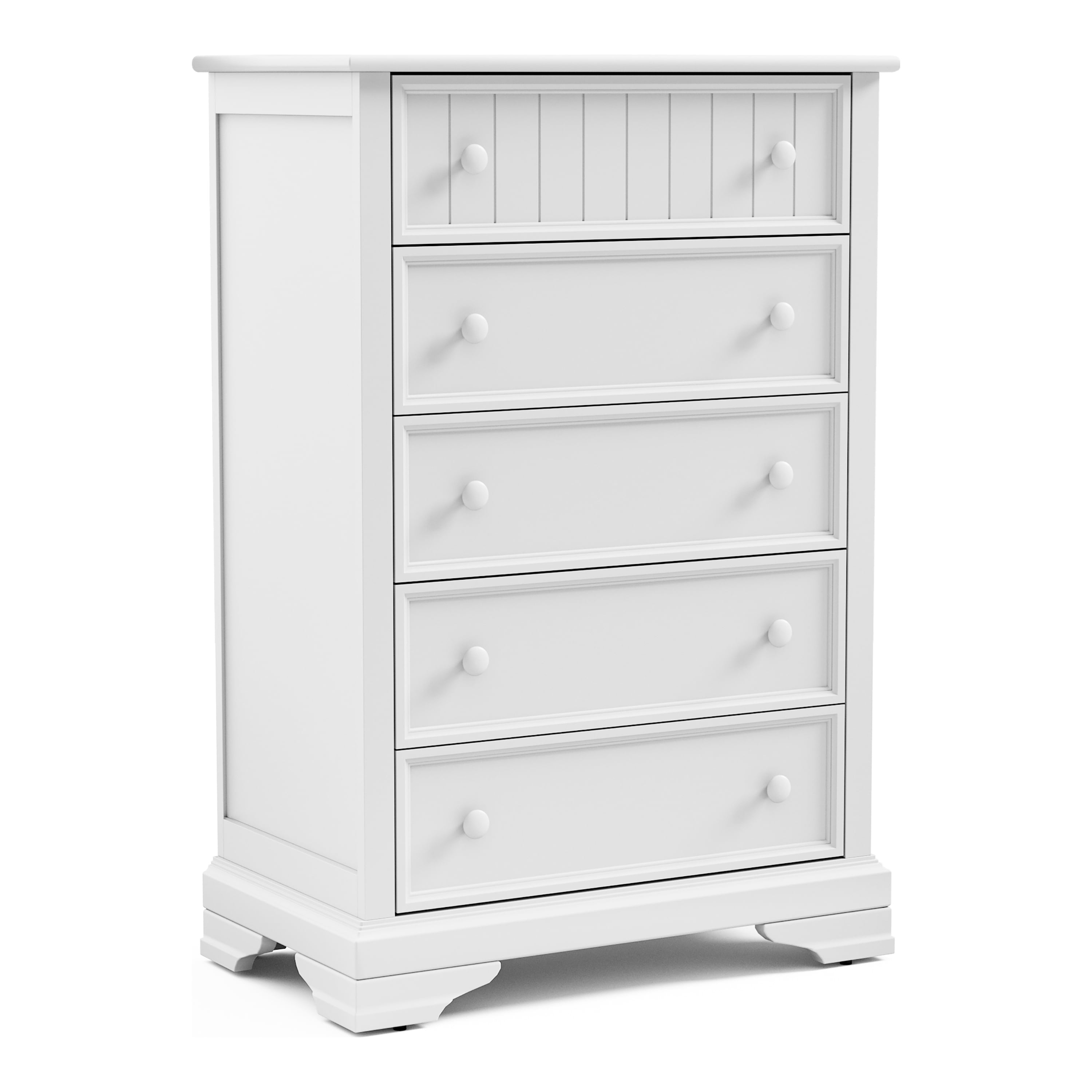 Furniture of America Livia Kids Transitional 5-Drawer Vertical Dresser, White