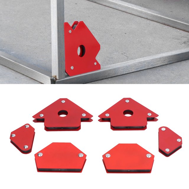 Imanes de soldadura de 6 piezas herramientas y equipos de trabajo de metal soporte de imán de soldadura soporte de soldadura de esquina magnética ANGGREK Otros