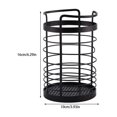 thumbnail image 4 of Injueey Estante negro para utensilios que ahorra espacio Fácil de instalar y mantener Durable Fácil acceso Metal Elegante Organizadores de utensilios de cocina, 4 of 6