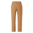 thumbnail image 5 of Men's Linen Blend Drawstring Casual Pants Earth Yellow S, 5 of 6