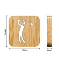 thumbnail image 4 of Bombilla Luz de noche para golf Lámpara de madera 3d Luces de madera creativas Luces decorativas simples Patrón de talla de madera 3d Luz de noche led para escritorio Feliz Sencillez, 4 of 5