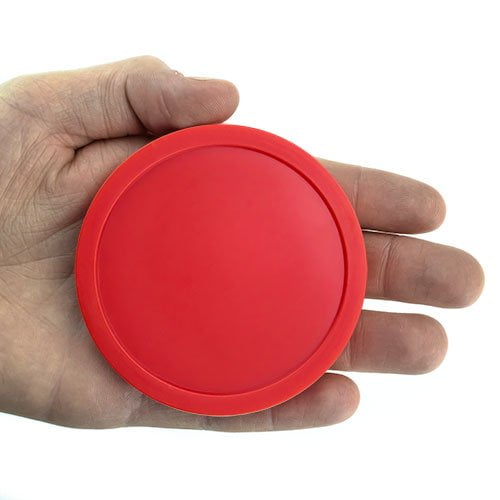 Brybelly One dozen Large 3 1/4 inch Red Air Hockey Pucks for Full Size Air  Hockey Tables