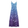 thumbnail image 5 of Ovzne Robes pour Femmes Robe Femmes Robes d'Été pour Femmes Imprimé Sans Manches Col Rond Robe Décontractée Robes d'Été Imprimé Liquidation, 5 of 5