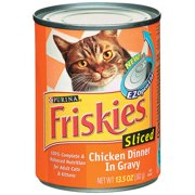 Friskies Wet: Sliced Chicken Dinner In Gravy Cat Food, 13.5 oz