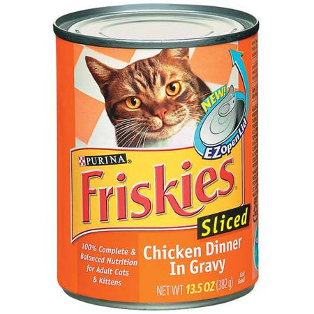 Friskies Wet: Sliced Chicken Dinner In Gravy Cat Food, 13.5 oz