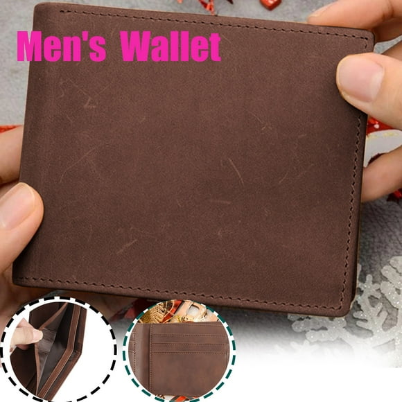 Up to 65% off Retro Men's Wallet Clip Multifunctional LeatherCoin Purse Credit Card Holder