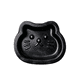 thumbnail image 1 of alhajero decorativo de gato minimalista - figura de resina negro mate, 1 of 1