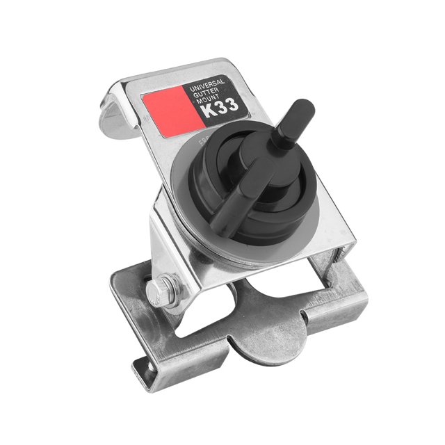 Radio Antenna Mount, Dual Axes Talkie Antenna Bracket 180 Rotation Silver for Ham Radio