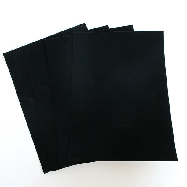 ACCEDE 10pcs Felt Fabric Adhesive Sheets Multipurpose Black Resistant,  Black, Water Resistant Velvet Sheet with Sticky Glue for Arts Crafts  Jewelry Box Liner Furniture Protector Pads 