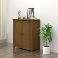 thumbnail image 2 of vidaXL Buffet Miel Brun 70x35x80 cm Pin Massif, 2 of 5