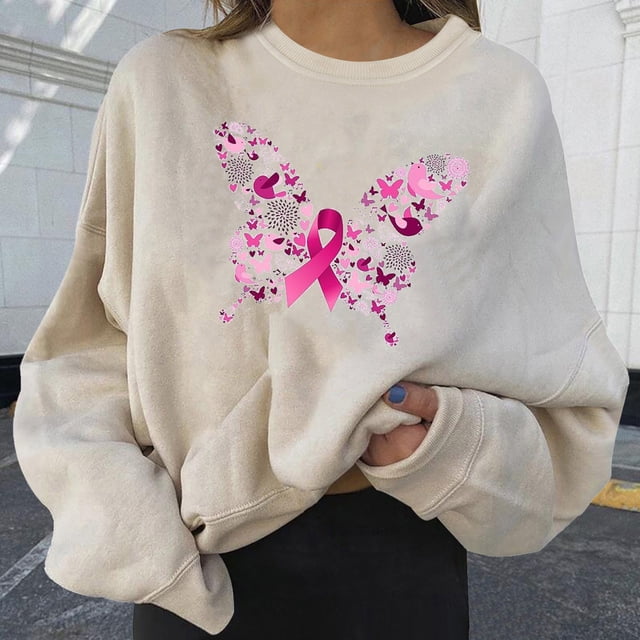 Lenago Chemises pour Femmes Mode Décontractée Manches Longues Imprimées Sweat-Shirts Courts pour Femmes en Solde