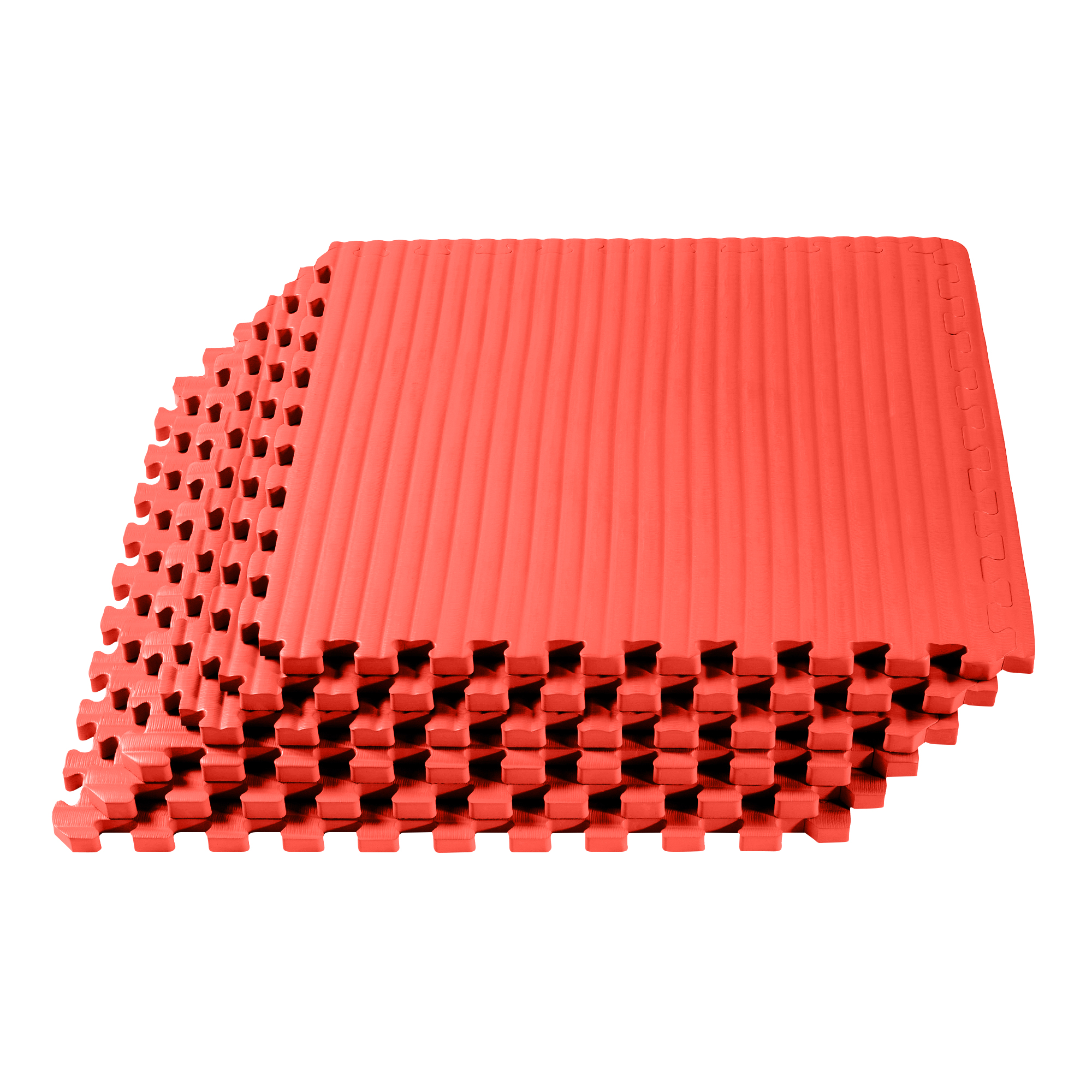 We Sell Mats 1 Inch Thick Martial Arts EVA Foam Exercise Mat, Tatami Pattern, Interlocking Floor Tiles for Home Gym, MMA, Anti-Fatigue Mats, 24 in x 24 in - image 1 of 9