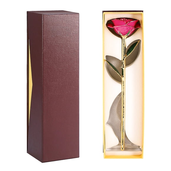 Rosa Chapada En Oro, Regalos De Flores De Rosas Reales Bañadas En Oro De 24 Quilates, Tallo Largo De 11 A 12 Pulgadas, , única, Romántica única Para Esposa/mamá/novia