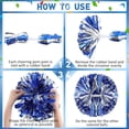 thumbnail image 4 of Increase 2-Pom Poms Cheerleading,Pompoms for Soccer Games, Cheerleading Accessories, Costume & Flyer Stand Cheer, 4 of 5