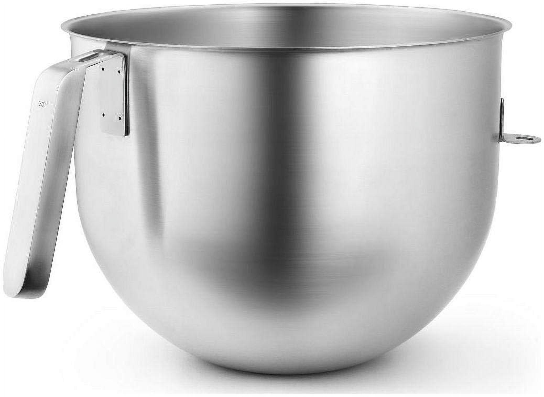 KitchenAid 7 Quart NSF Certified Polished Stainless Steel Bowl with J Hook Handle