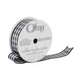 thumbnail image 6 of Offray Ribbon, Black 7/8 inch Gingham Check Woven Ribbon, 9 feet, 6 of 10