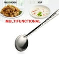 thumbnail image 4 of Utensilios para servir cubiertos de acero inoxidable, espumadera, cuchara ranurada/cucharón de sopa, juego de utensilios para servir, 10 Uds., 4 of 5