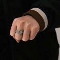 thumbnail image 3 of Anillo ajustable Feng Shui Pixiu Mantra budista atraer riqueza anillo abierto de la suerte, 3 of 4