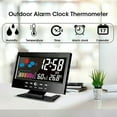 thumbnail image 5 of YUNAFFT Weather Station Wireless Indoor Thermometer Temperature Desk Digital Alarm Clock Weather Thermometer LED Temperature Humidity Monitor, 5 of 9