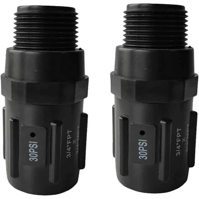 HUGFEGWE Pressure Regulator 2Pcs 3/4inch 30PSI Thread Plastic Regulator Valve Replacement Pressure Reducer for Irrigation System Gardening Drip Irrigation Kits CJB91-96698