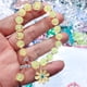 thumbnail image 4 of Brazalete Minnieouse con cuentas para mujer y niña colgante de flor dulce color Amarillo, 4 of 6