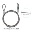thumbnail image 2 of Unique Bargains Stainless Steel Cable, 4 Pack PVC Coated 1/8' Wire Rope for Deck Railing 3.3ft, 2 of 4