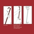thumbnail image 4 of Haute Decor Adjustable Length Wreath Hanger, Antique Brass 2-PACK, 10 Pound Capacity, 4 of 7