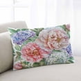 thumbnail image 2 of Pink Hydrangea Blossom Throw Pillow Cover 20 x 36 Inch Decorative Pillow Cover Spring Rustic Floral Lumbar Pillowcase Seasonal Rectangle Cushion Case for Couch Sofa Bed Living Room, 2 of 7