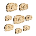 thumbnail image 1 of Kawaii Sad Blobfish Wood Buttons for Crochet Knitting Sewing DIY Craft - 1.25 Inch Large (5pcs), 1 of 7