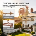 thumbnail image 4 of Outsunny Metal Rooster Weathervane, Roof Mount Outdoor Weather Vanes, 4 of 9
