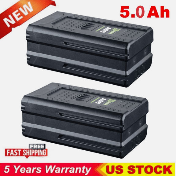 2Pack 80V 5.0Ah for Greenworks G-MAX Lithium Battery GBA80200 GBA80250 GBA80400 GBA80500 Compatible with Greenworks 80V Max Series Cordless Power Tools