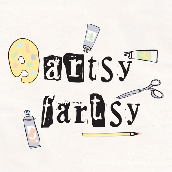 Attitude Artist Apron Natural-Artsy Fartsy