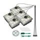thumbnail image 1 of Bandeja de inicio de semillas de plantas de 5 uds con luces de cultivo Abody Negro, 1 of 7