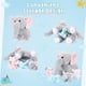 thumbnail image 3 of Set de animales de peluche Skylety con diseño de elefante de peluche con bebés, 5 unidades, 3 of 7