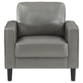 thumbnail image 2 of Ruth Upholstered Track Arm Accent Chair Grey, 2 of 10