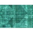 thumbnail image 1 of Ahgly Company Indoor Rectangle Abstract Turquoise Blue Modern Area Rugs, 6' x 9', 1 of 4