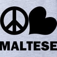 thumbnail image 2 of CafePress - FIN Peace Love Maltese - Cute Infant Baby Football Bodysuit, 2 of 3
