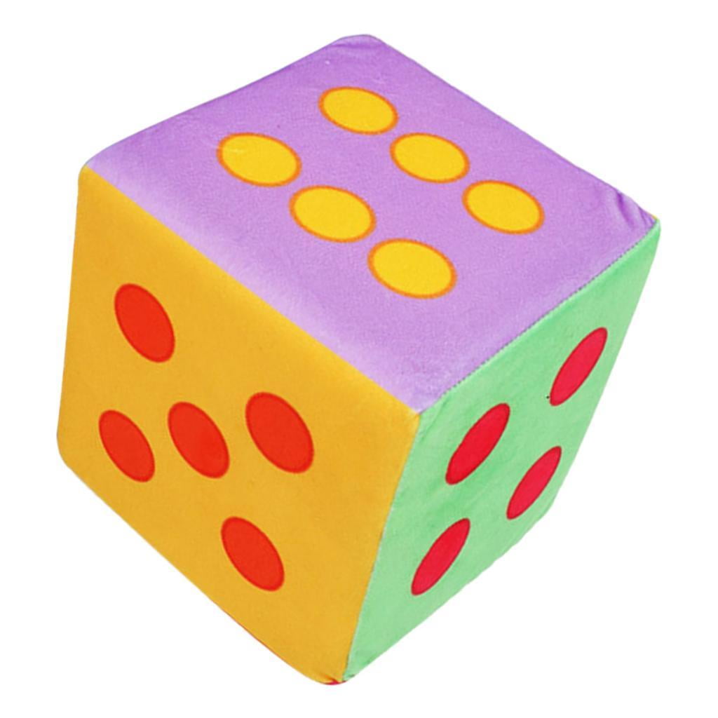 Colorful Foam Giant Dice 15cm 5.9inch Carnival School Teaching Accessory Toy 