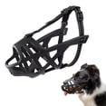 thumbnail image 4 of Hioecau Dog Muzzle Basket Muzzle Prevents Biting Chewing Safe And Humane Cage Mouth Cover Adjustable Fit for Aggressive Dogs Training Grooming, 4 of 8