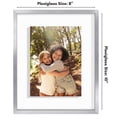 thumbnail image 3 of Americanflat Sleek Aluminum Floating Picture Frame - 8" x 10" - Silver, 3 of 8