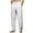 White, variant on Lovskoo Men's Dress Panst Flat Front Casual Loose Straight Leg Solid Color Pleated Front Pocket Pants White
