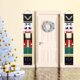 thumbnail image 3 of GOOHOCHY 1 par de cortinas colgantes para puerta de soldado de nogal con decoración navideña para pared., 3 of 7