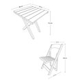 thumbnail image 5 of Comedor Vintage Plegable Cuadrado De Madera Sólida, 4 personas - Rústico Tratable NATIVO MUEBLES VINTAGE DEL BOSQUE, 5 of 5