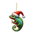 thumbnail image 3 of Christmas Ornaments for Tree Christmas Decorations Animal Pattern Decor Pendants 2D Flat Cartoon Animal Decorative (Praying Mantis), 3 of 8