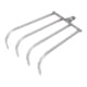 thumbnail image 3 of Rastrillo de mano de metal inoxidable, herramienta para extraer peces de la corriente. 4 dientes, 3 of 9